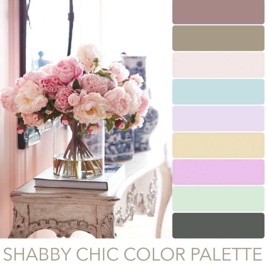 Цветовая палитра шебби Шик