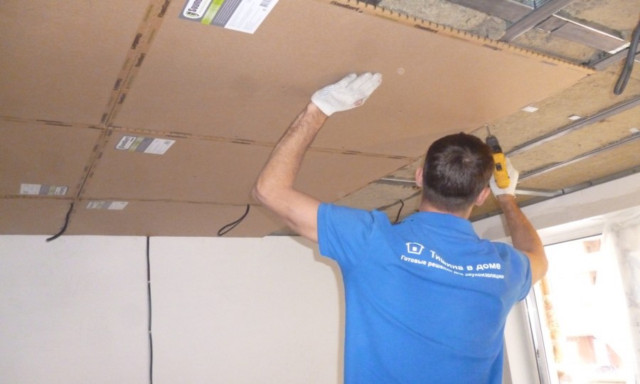 Пенопласт для шумоизоляции потолка в квартире