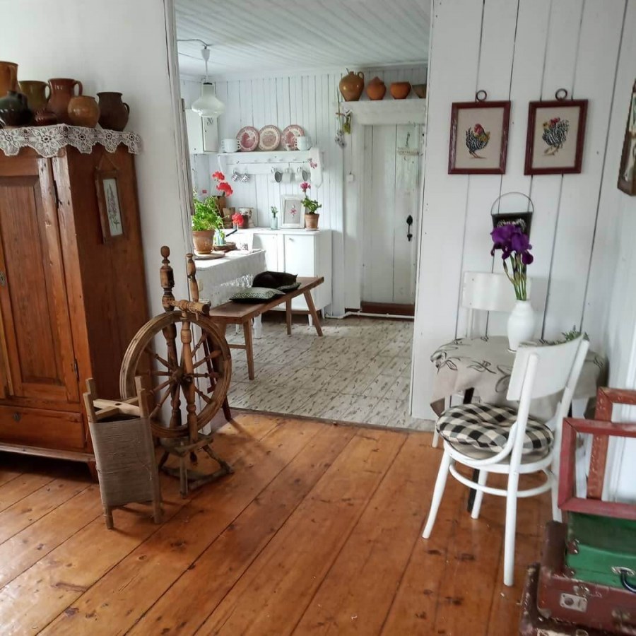 Деревенский интерьер в русском стиле