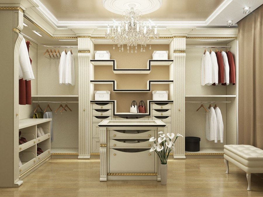 Гардеробная арт деко