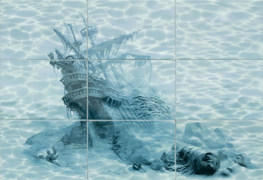 Плитка Лагуна Уралкерамика корабль