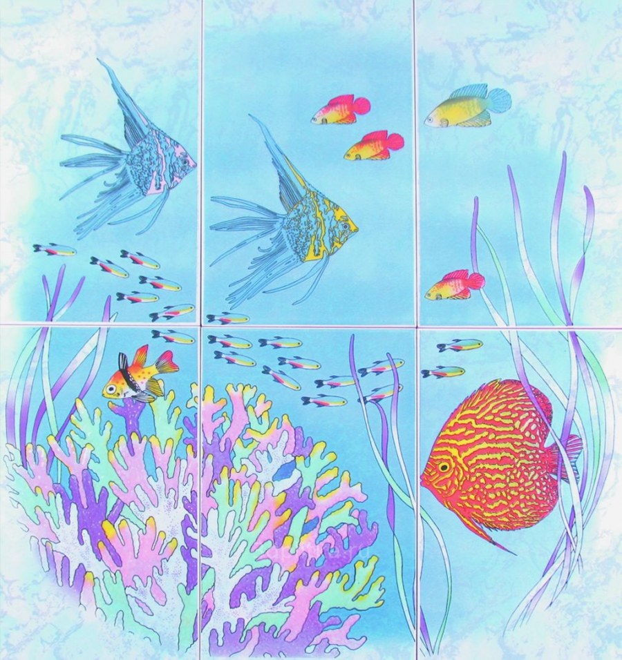 Бриз панно рыбки p403ar8 60х66