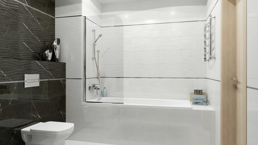 Плитка Geneva White Wall 02