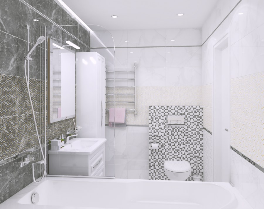 Плитка laparet Crystal белая