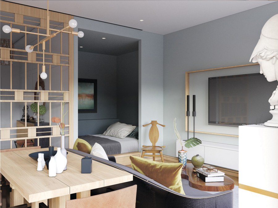 Варианты интерьера студии