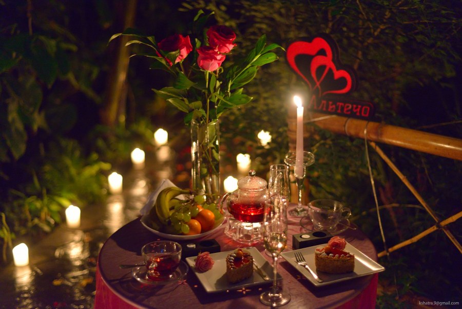 Романтический ужин для любимого в домашних