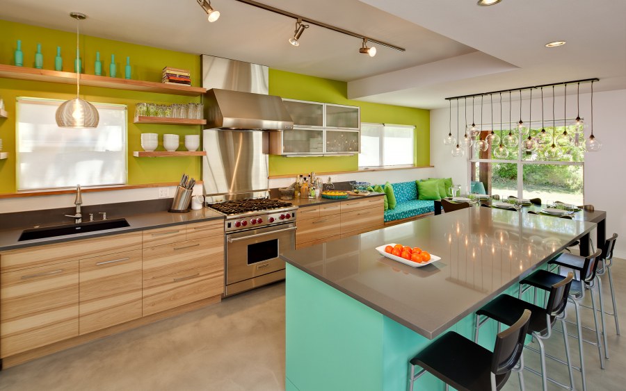 Сочетание цветов на кухне
