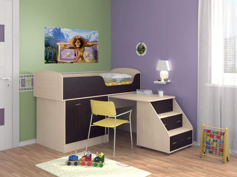 Кровать чердак Дюймовочка