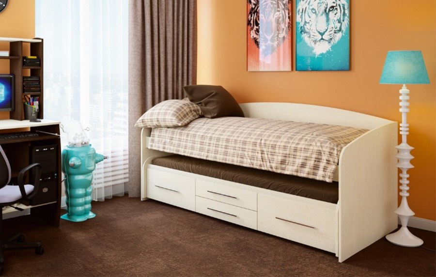 Кровать Олимп Адель-5 дуб Линдберг