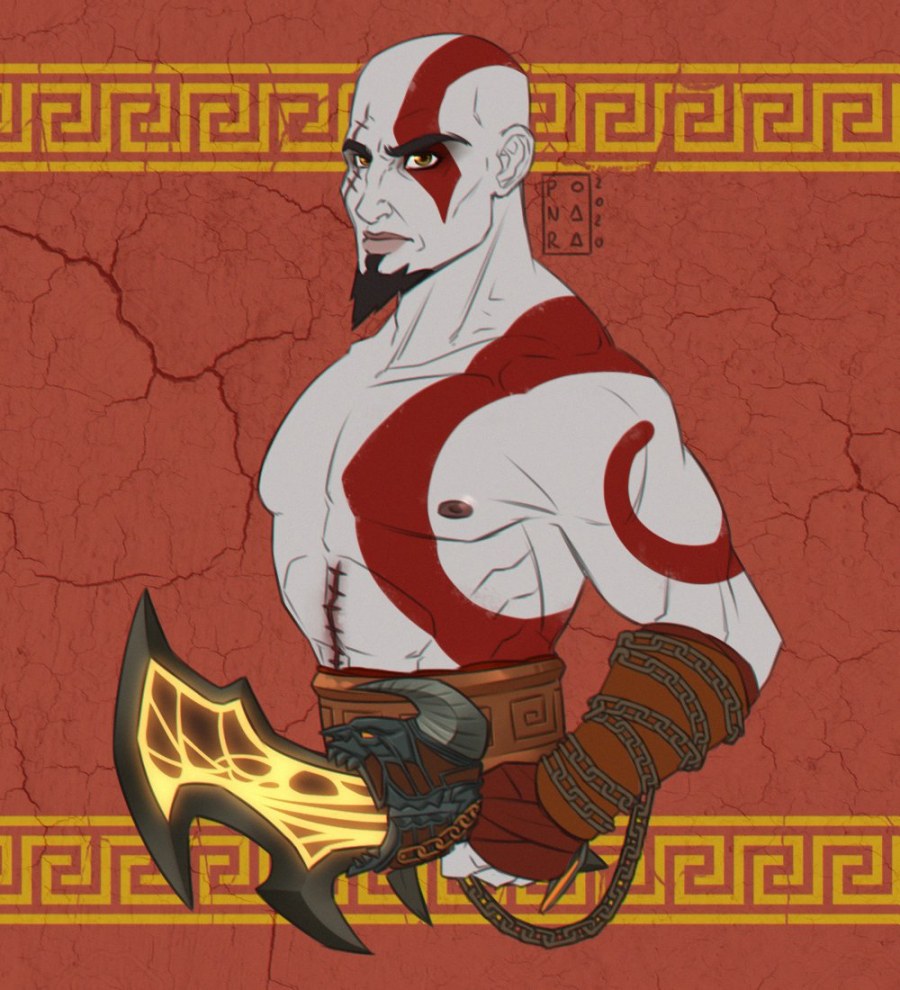 Квантум и Кратос аниме любовь