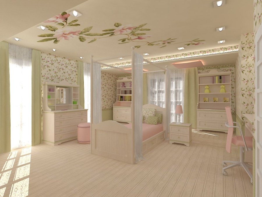 Декоративная штукатурка в детской дизайн