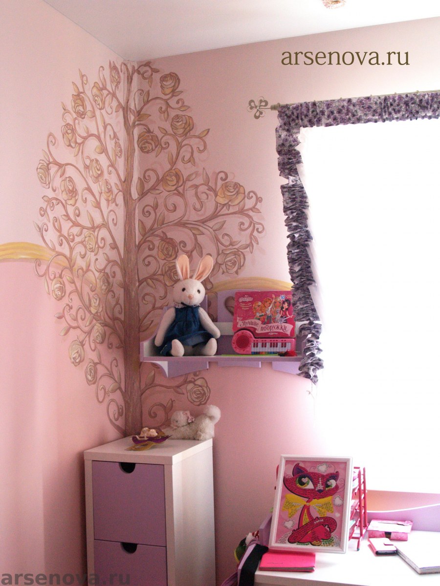 Идеи декоративной штукатурки в детскую комнату