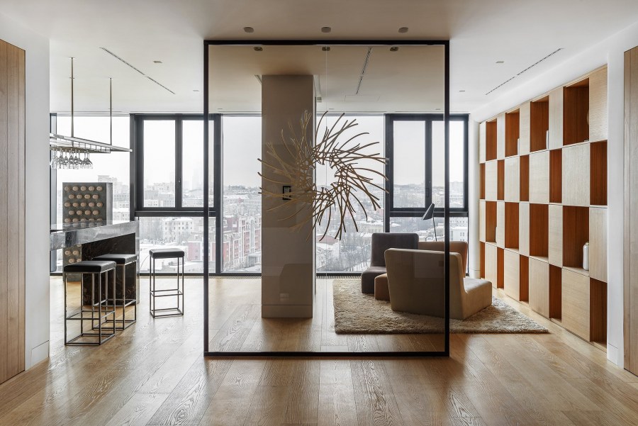 Стеклянные перегородки в интерьере