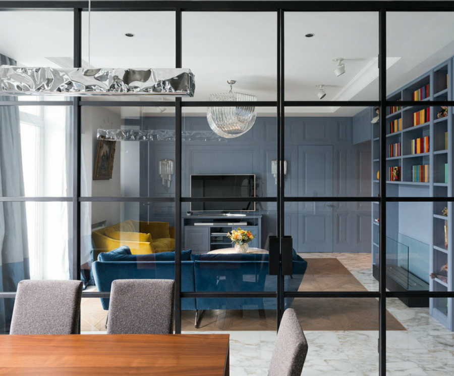 Тонированные стеклянные перегородки