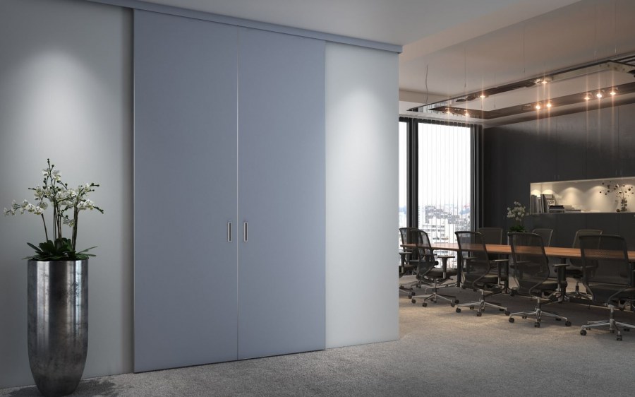 Стеклянные перегородки для зонирования офисные