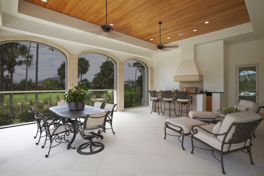 Терраса в американском стиле