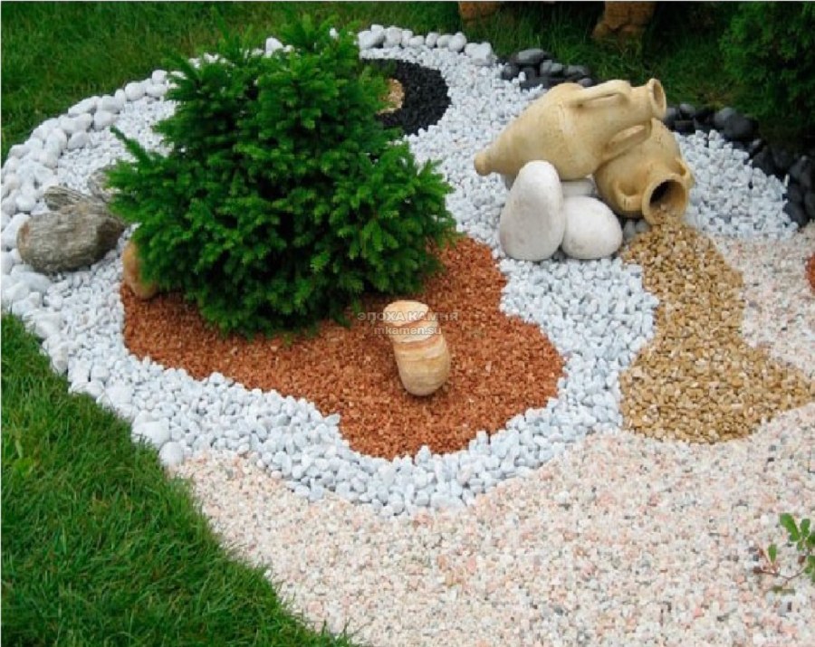 Декоративная галька для сада