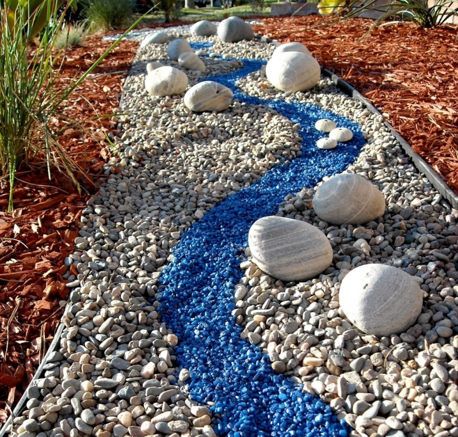 Щебень цветной декоративный