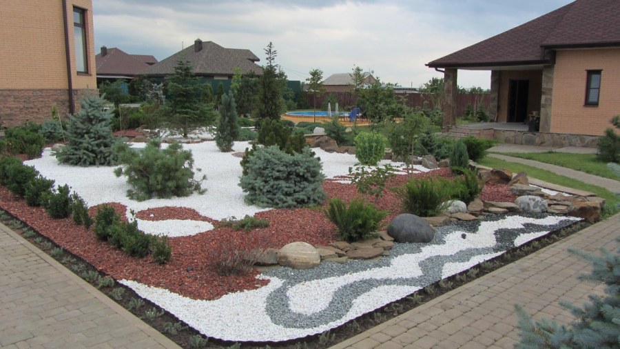 Галька в ландшафте