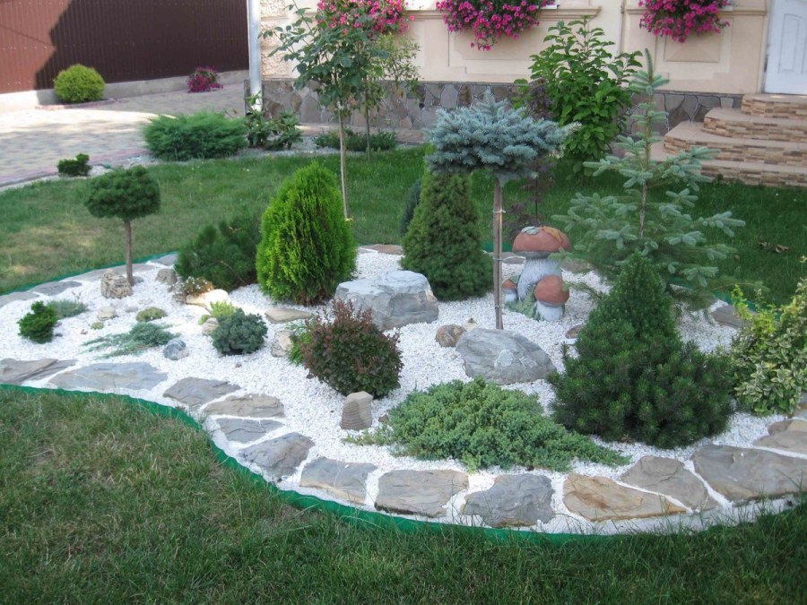 Мульчирование мраморной крошкой