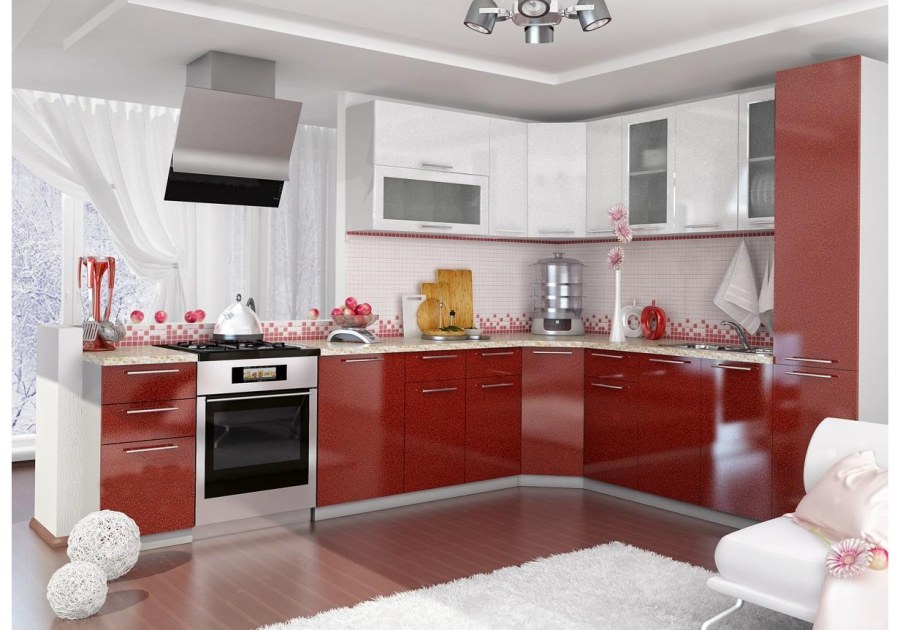 Кухня олива ДСВ гранат