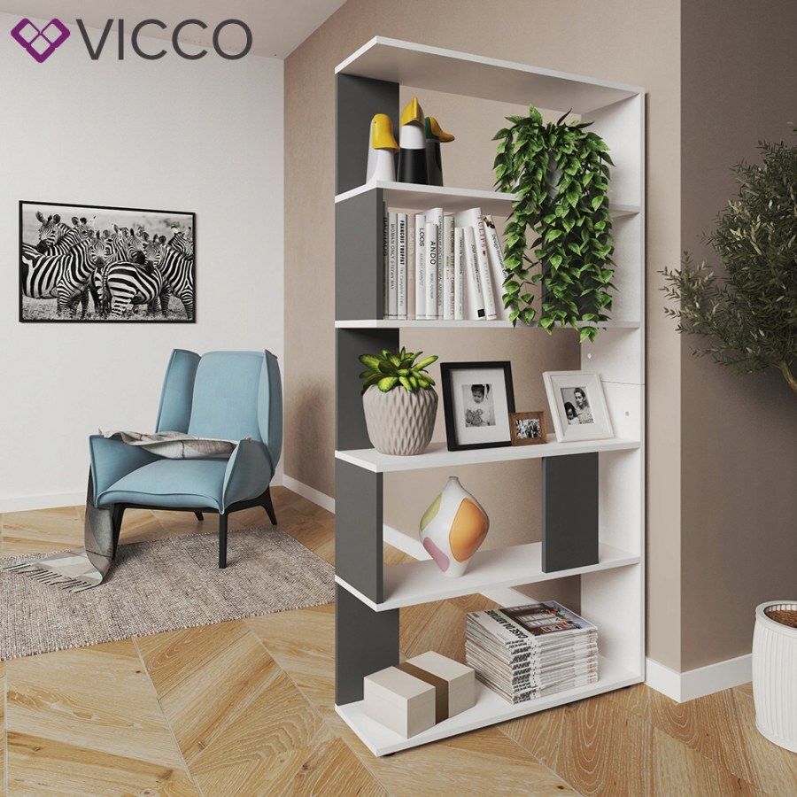 Стеллаж Энерджи 800х420х1895 дуб сонома/белый