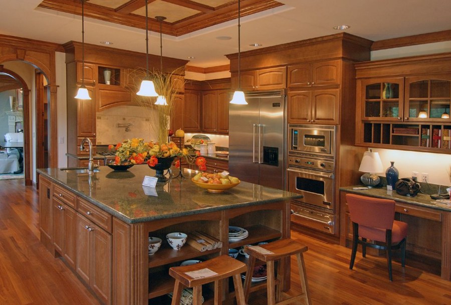 Красивые деревянные кухни