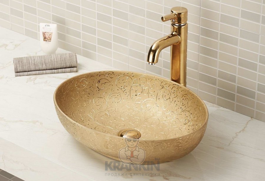 Золотая керамическая раковина gid nc444