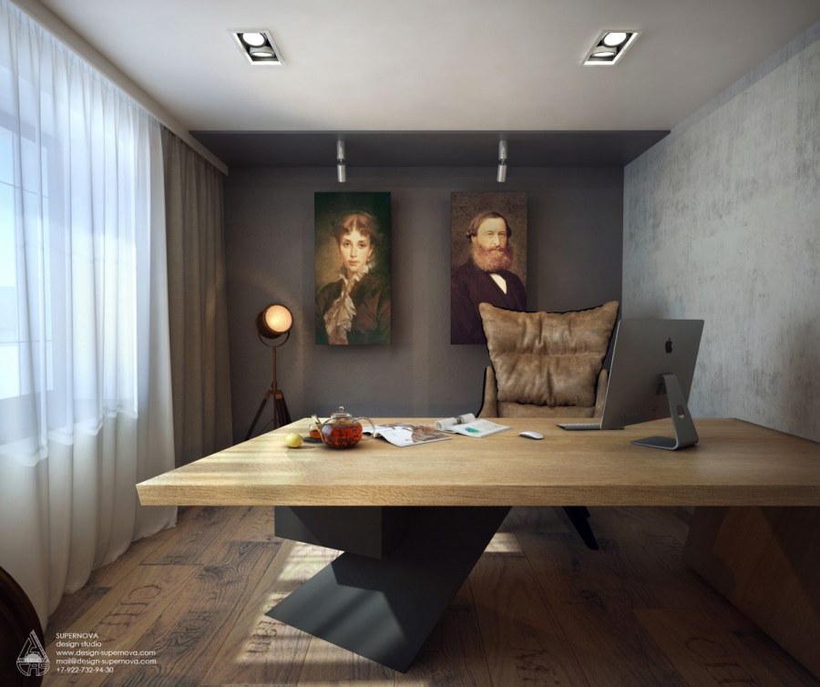Кабинет руководителя в стиле лофт