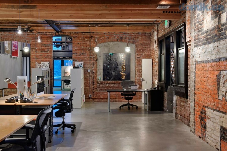Интерьер офиса в стиле лофт