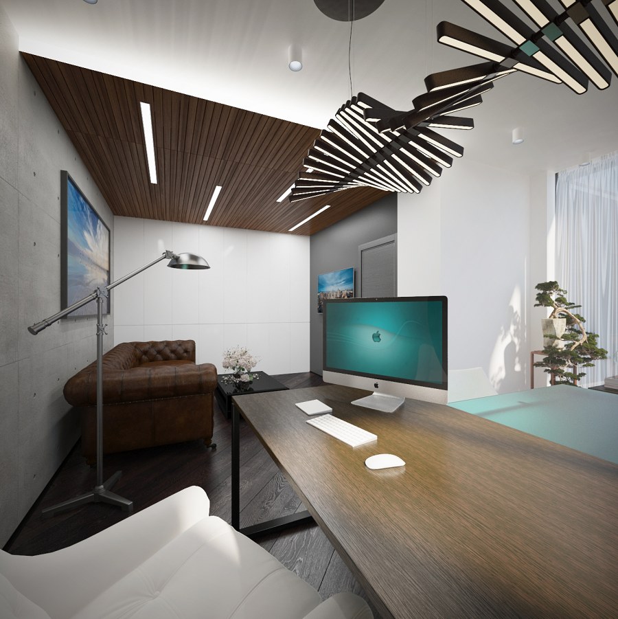 Кабинет директора в стиле лофт