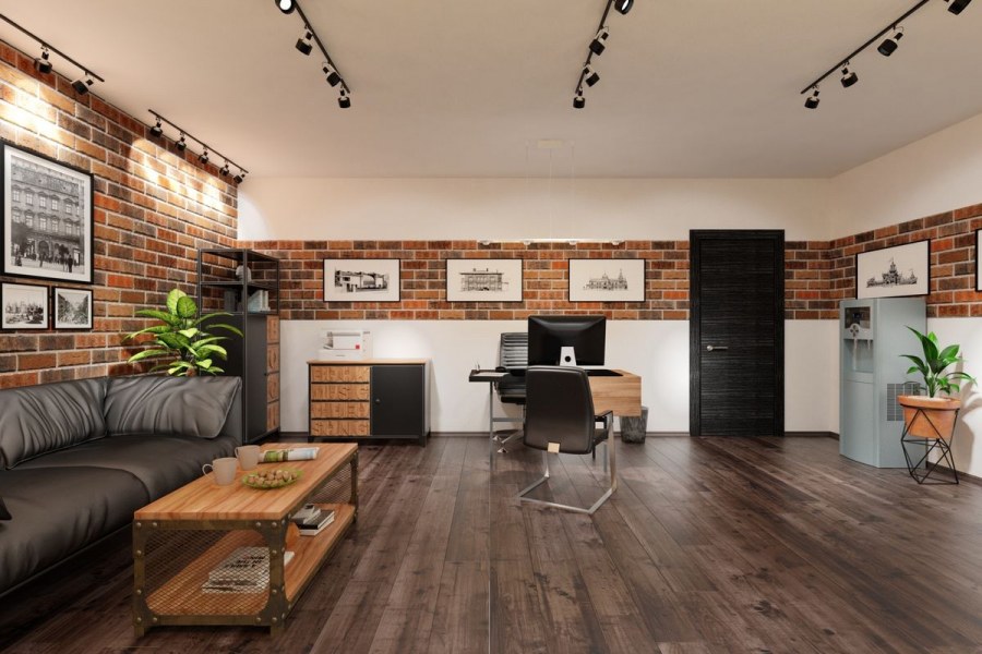 Офисное помещение в стиле лофт