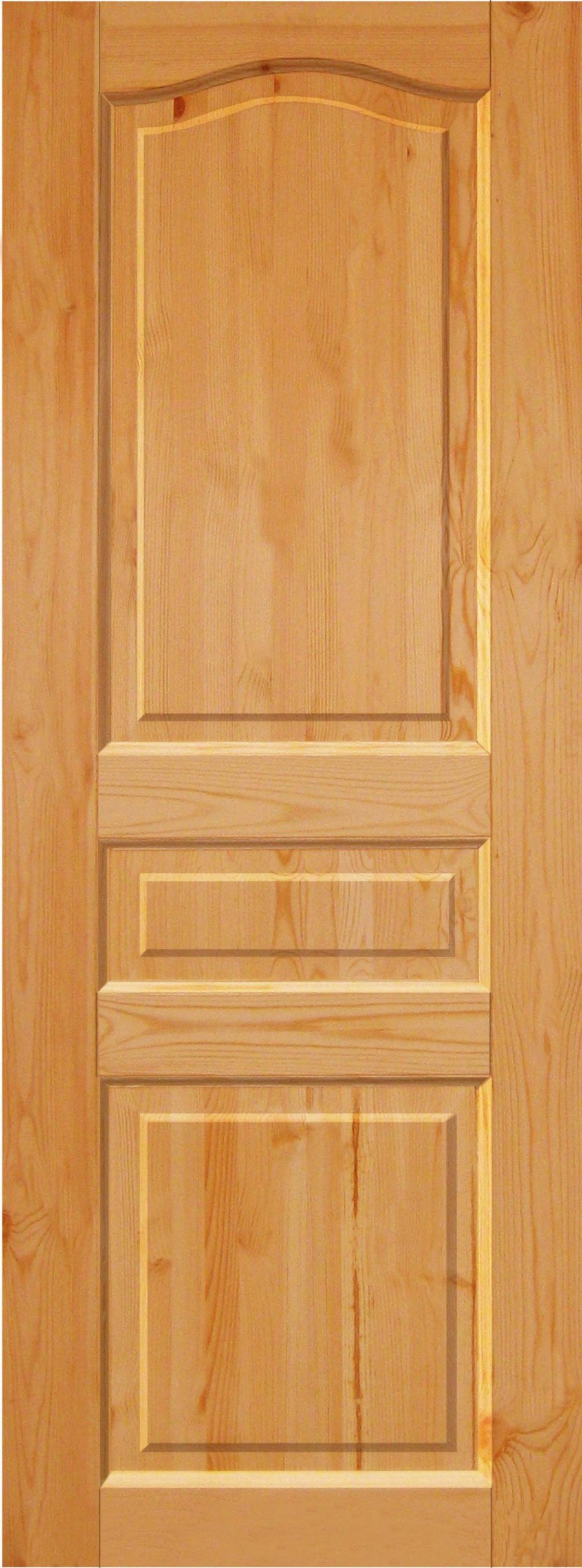 Неокрашенное дверное полотно ДПГ-80 Экстра массив сосны