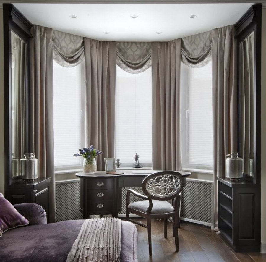 Шторы в стиле арт-деко в интерьере