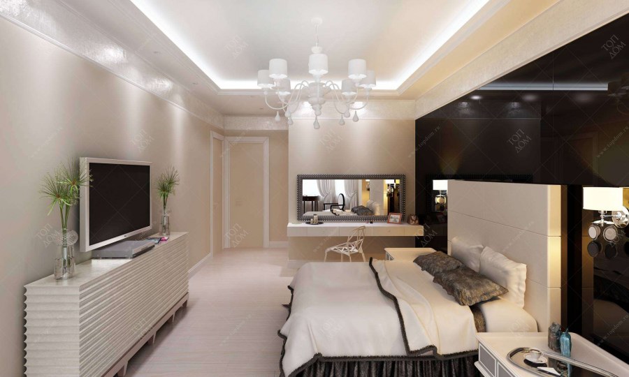 Потолок 18 кв метров спальня