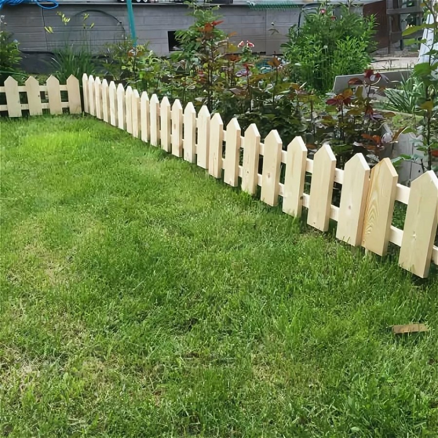 Плетеный заборчик для клумбы