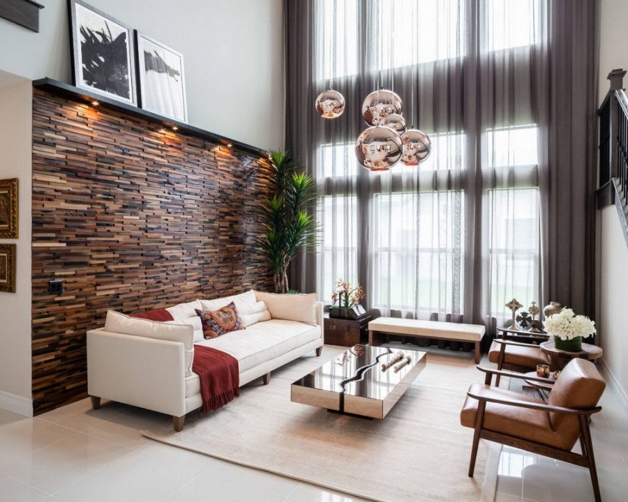 Стильные стены в интерьере