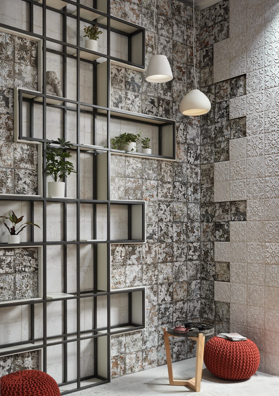 Aparici aged White Ornato настенная плитка 20х20