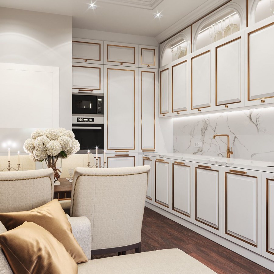 Кухонный гарнитур с холодильником