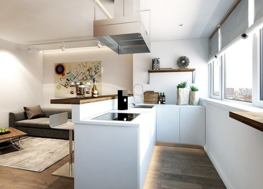 Квартира студия в стиле Минимализм