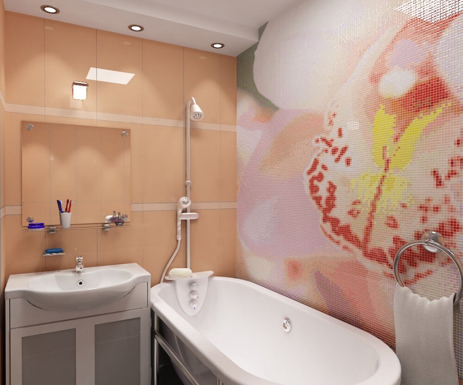 Панно над ванной