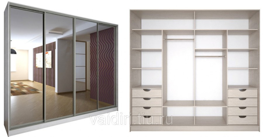 Шкаф купе 2700 ширина 2500 высота