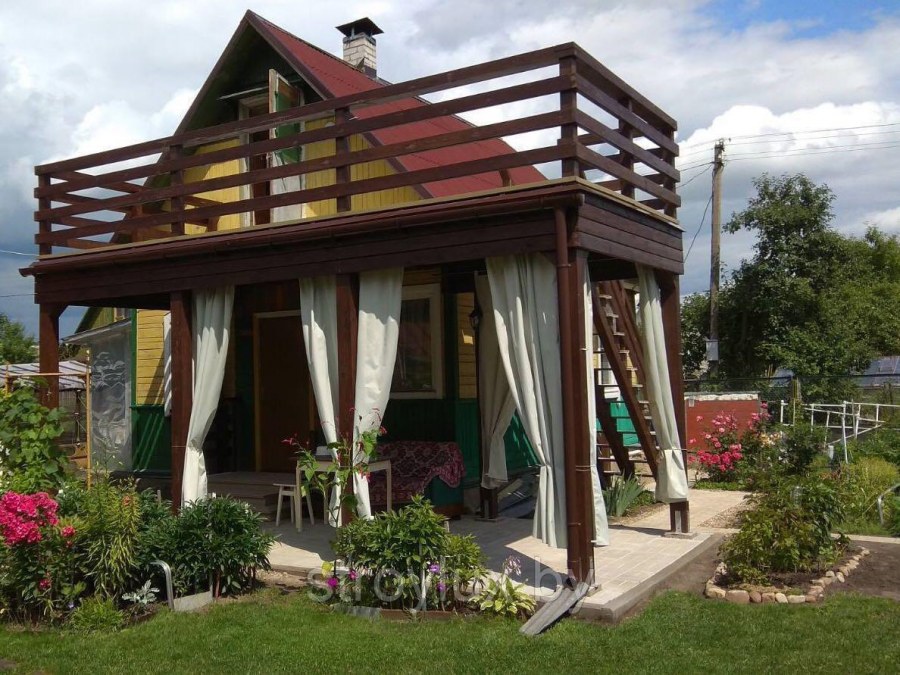 Терраса над верандой