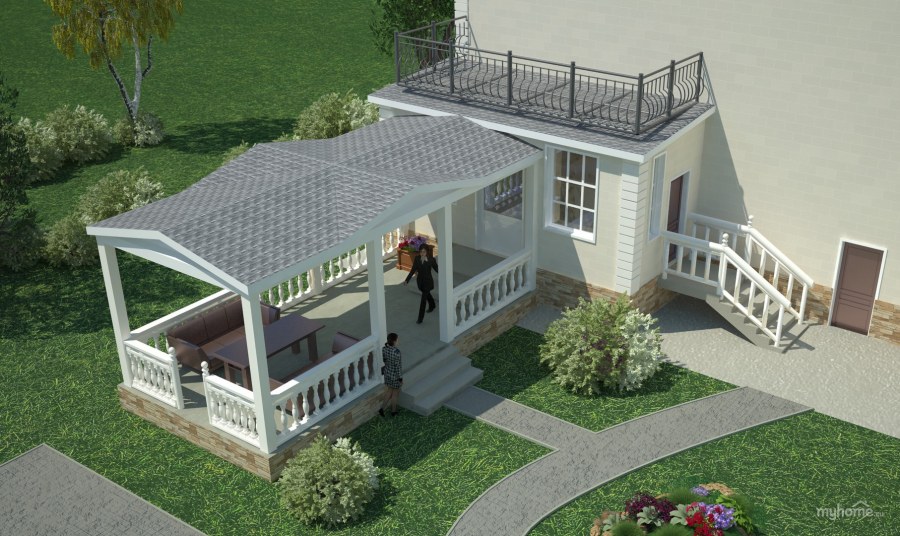 Эскизный проект веранды