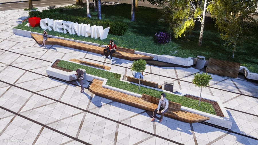 Благоустройство аллеи памяти и славы