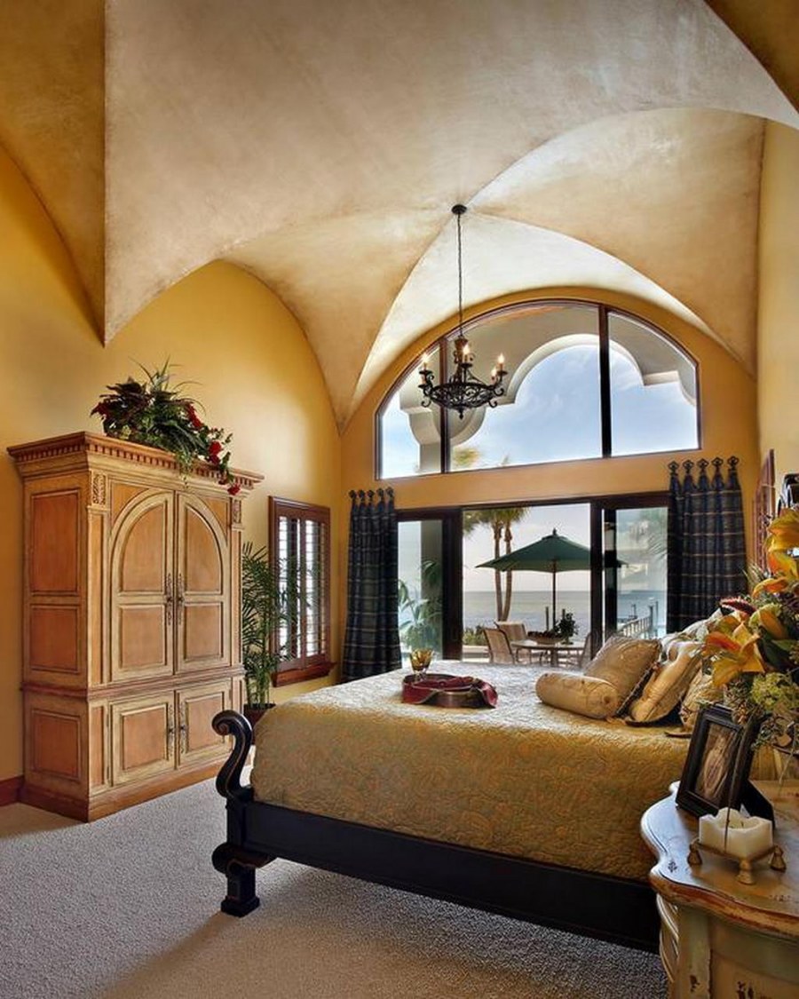 Обои в средиземноморском стиле для спальни