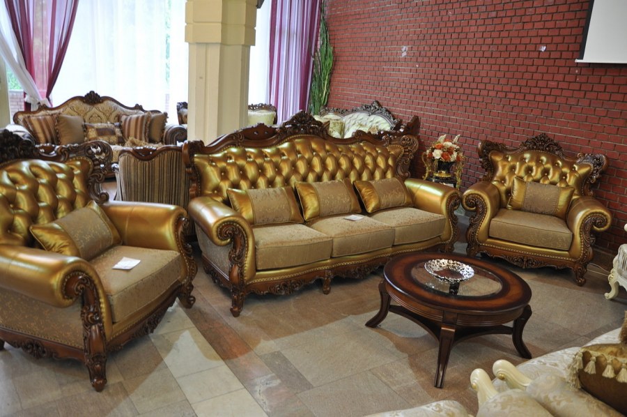 Эксклюзивная мебель Италия каратное золото