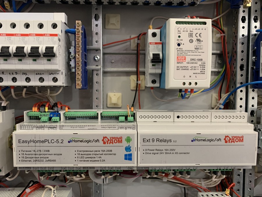 Электрощит умный дом с подсветкой