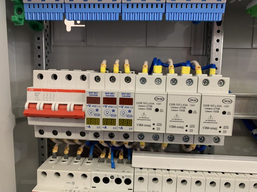 Маркировка проводов в щите автоматики