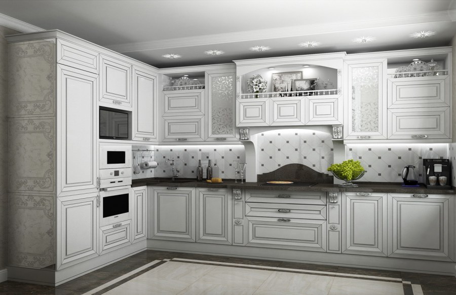 Кухня Мария Неоклассика с патиной